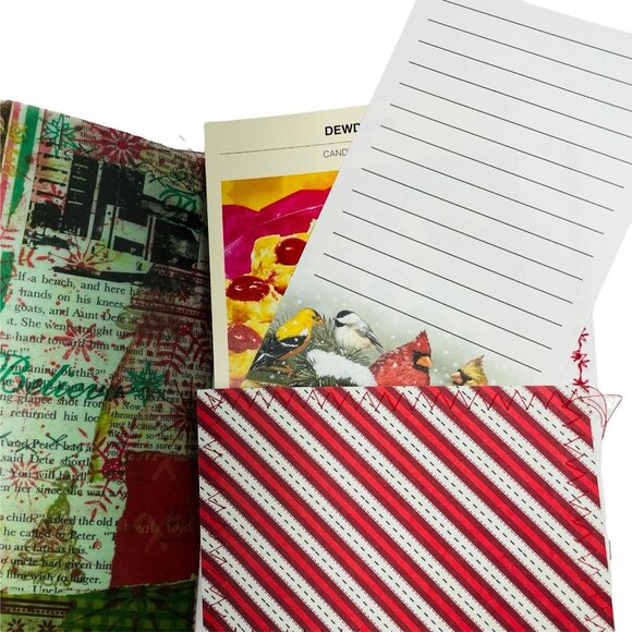 Loaded Merry Christmas Junk Journal, 6 Piece Book Charm, Bookmark, More Ephemera - Picture 11 of 11